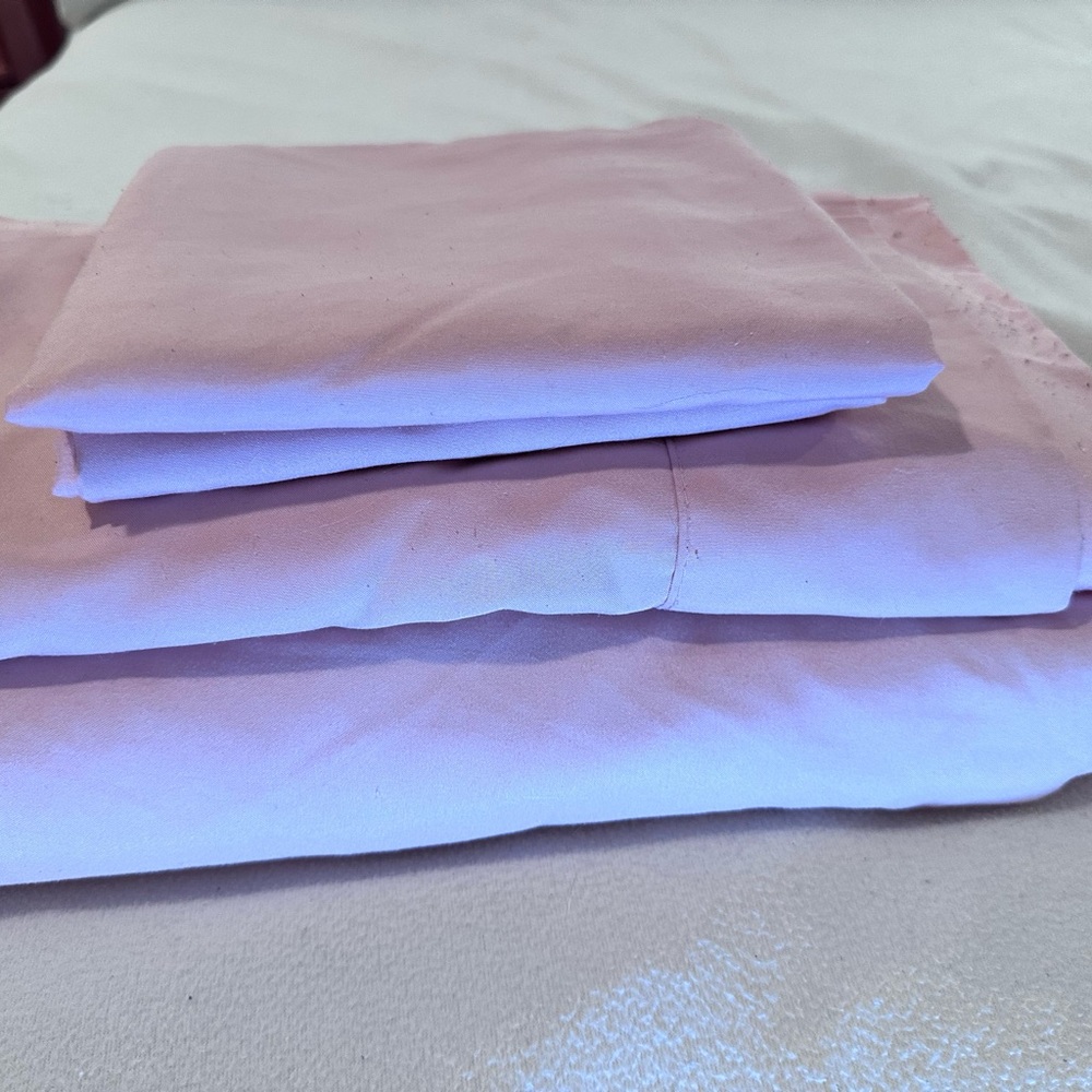 Mainstays Blush Pink Queen size Sheet Set Microfiber